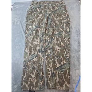 VINTAGE Mossy Oak Pants Mens XL Cargo Camo Treestand Hunting Made in USA 40x32